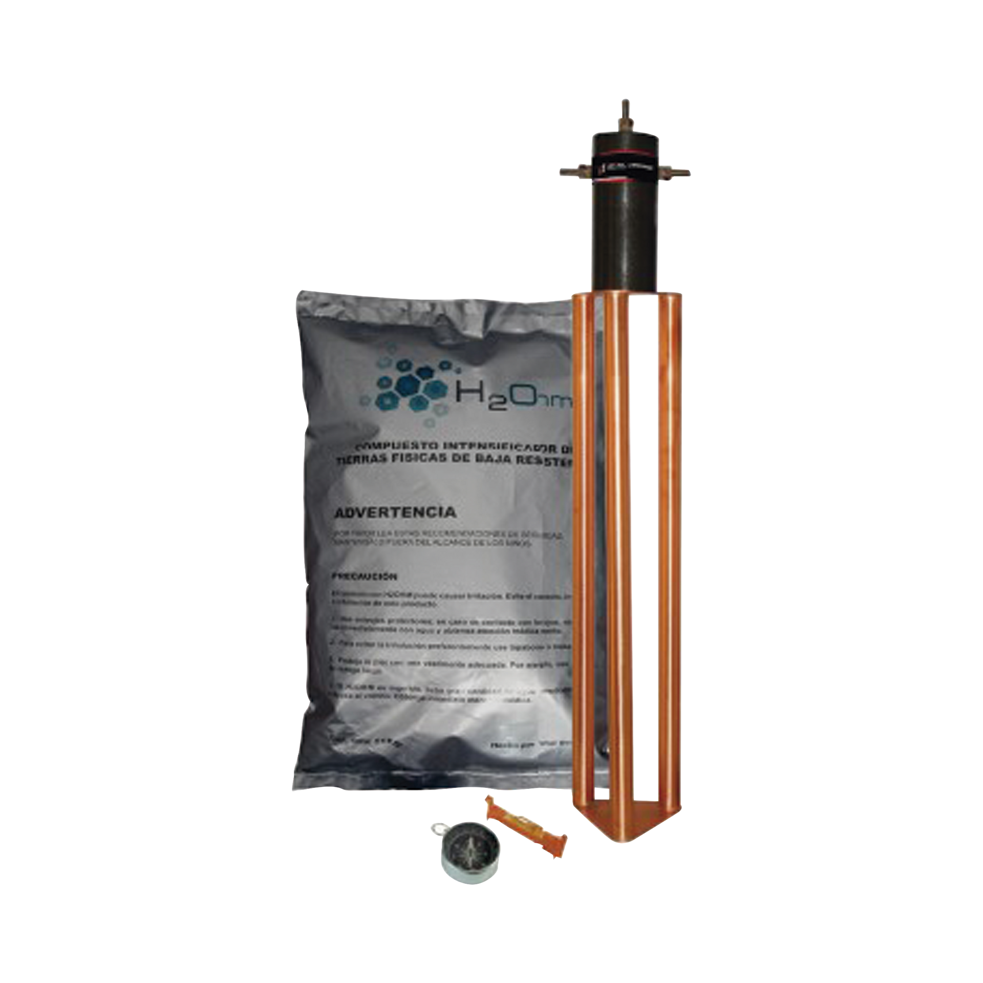 Electrodo para corriente mÃ¡xima de 25 Amp. con Filtro y Compuesto H2Ohm.