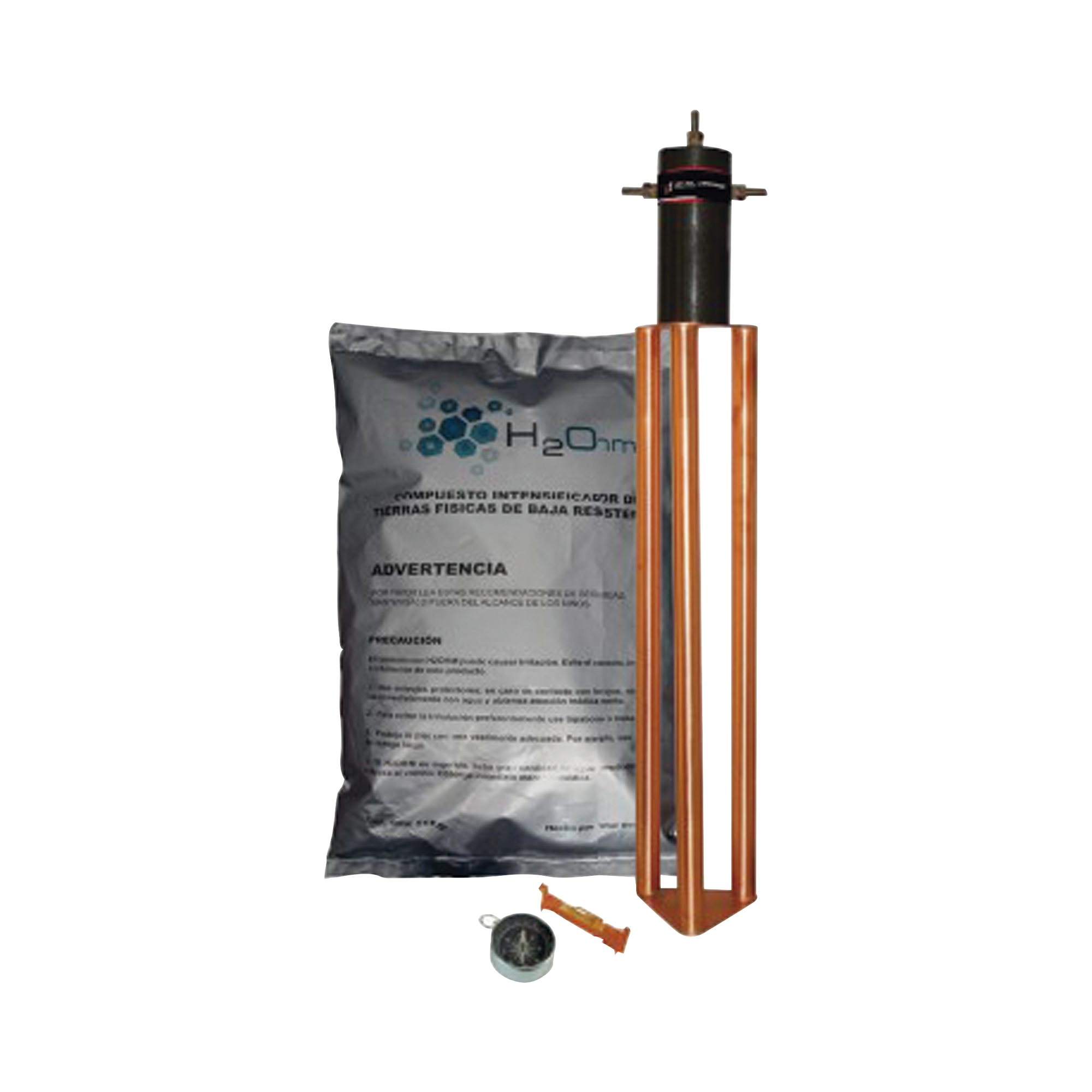 Electrodo para corriente mÃ¡xima de 25 Amp. con Filtro y Compuesto H2Ohm.