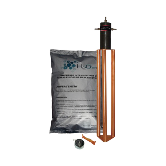 Electrodo para corriente mÃ¡xima de 25 Amp. con Filtro y Compuesto H2Ohm.