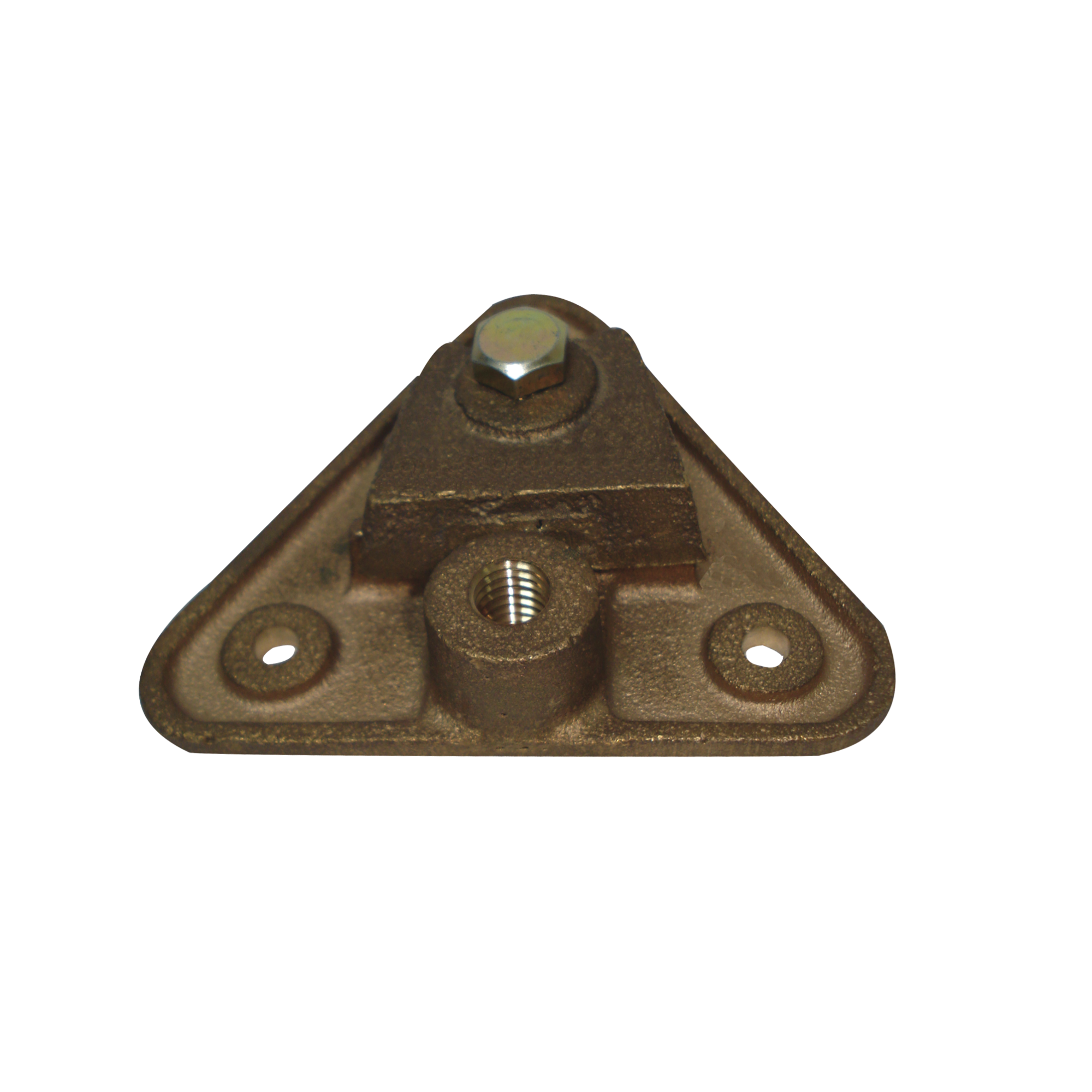 Base Triangular para Punta Pararrayo Maciza.