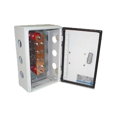 Barra EstaÃ±ada de UniÃ³n y DistribuciÃ³n  de Hilos Tierra FÃ­sica con Gabinete de 1000 Amperes de Capacidad.