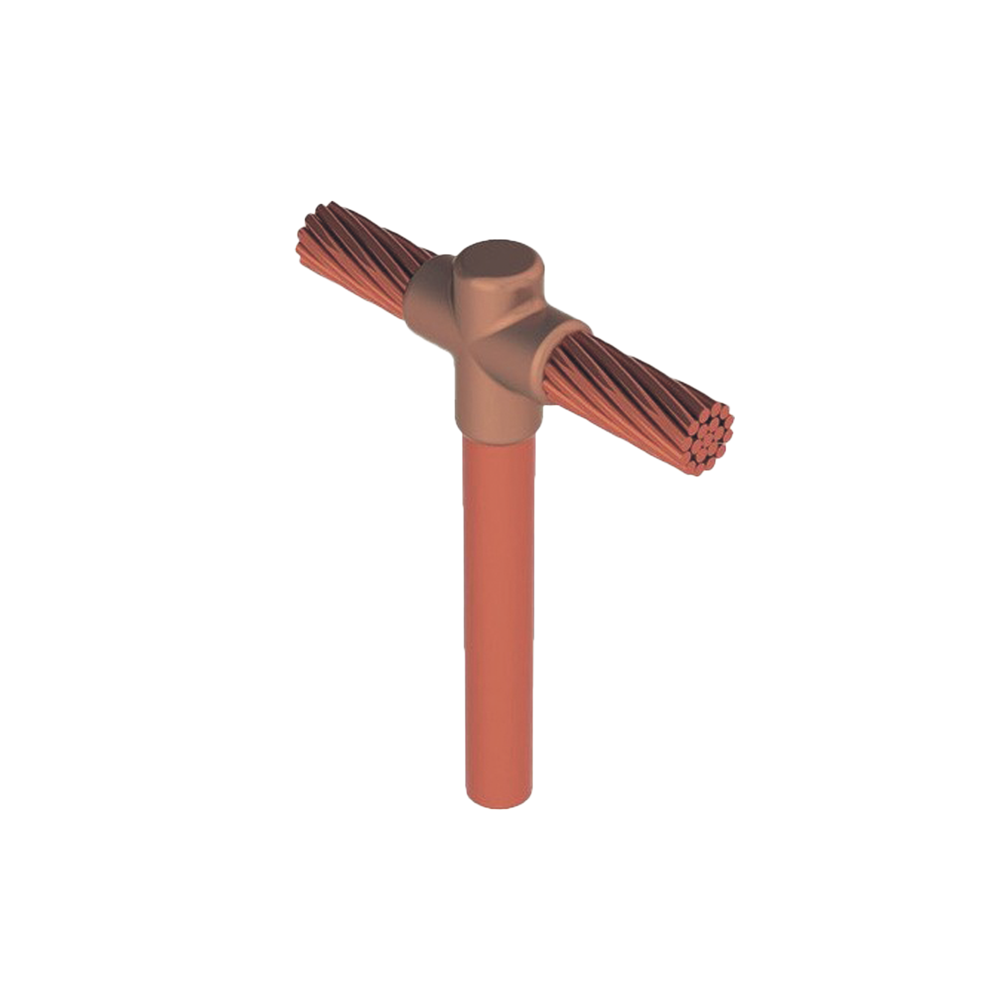 Molde para soldadura exotermica Tipo T, Tope de varilla 5/8 in. a Cable de Paso 2/0 AWG