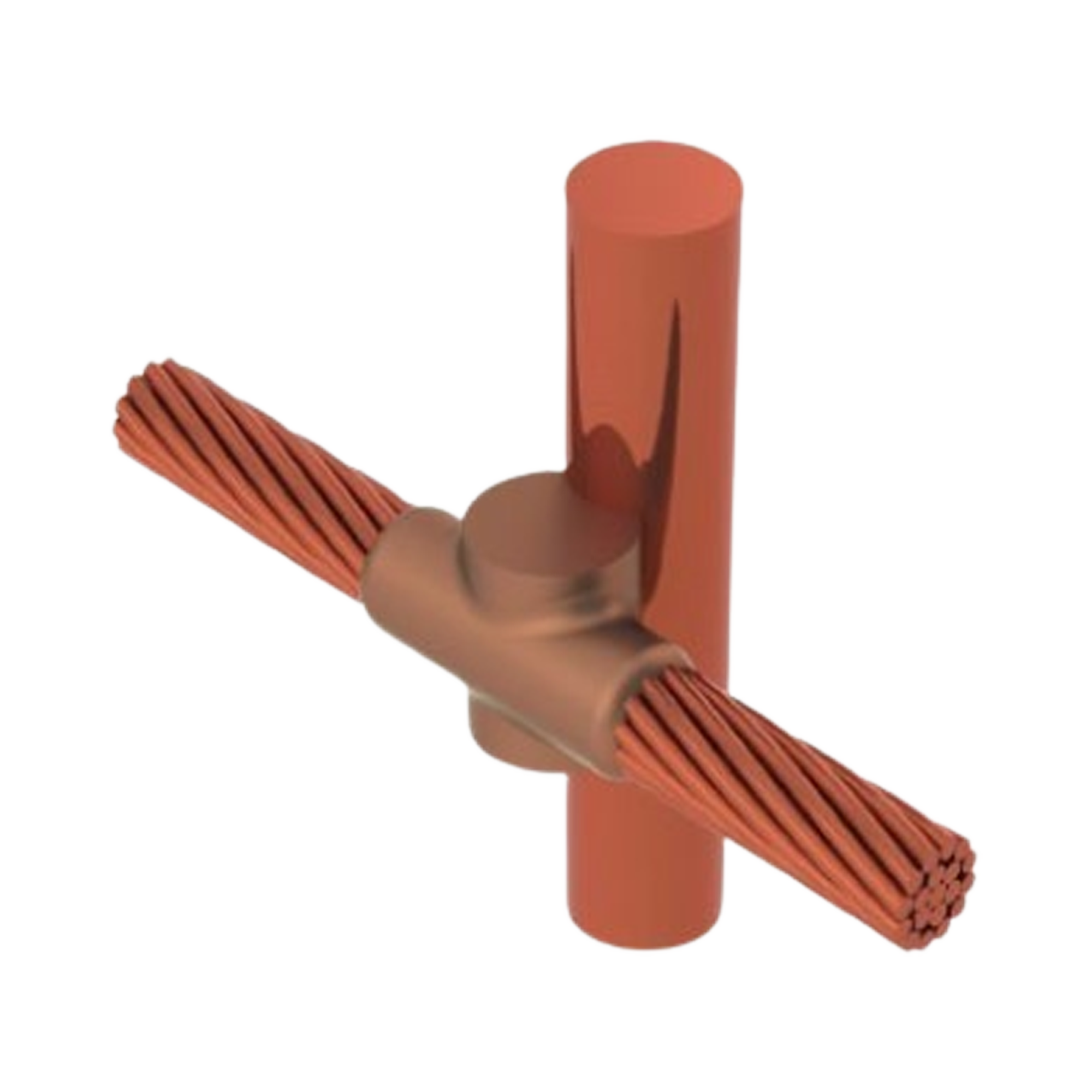 Molde para soldadura exotermica, costado de de varilla 5/8 in. a Cable de Paso 4/0 AWG