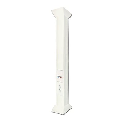 Pole Blanco de 3m para instalaciones elÃ©ctricas, voz y datos, No incluye accesorios, se venden por separado los  modelos TEK100DUPLEX( accesorios de fijacion y contacto duplex) y TEK100UNI ( soporte y tapa universal) (13000-01000)