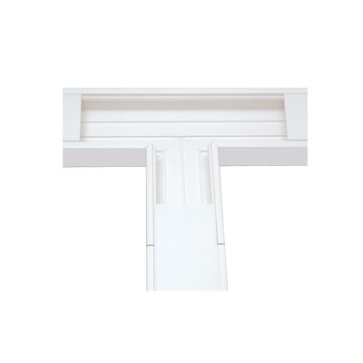 SecciÃ³n en "T" color Blanco de PVC auto extinguible, para canaleta TEK-100 (5576-13100)