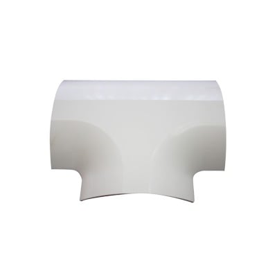 SecciÃ³n en "T" color blanco de PVC auto extinguible para canaleta DMC4FT (9440-02001)
