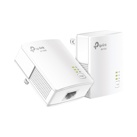 Kit Adaptador Powerline Gigabit Ethernet/ Tecnologia HomePlug AV2 / Puertos 1000Mbps / Plug and Play / hasta 300 M dentro de casa / 1 Puerto 10/100/1000 Mbps / TamaÃ±o ultra compacto