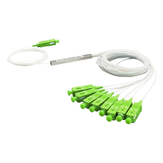 Splitter (Divisor Ãptico) tipo PLC, 1x8, conectores SC/APC