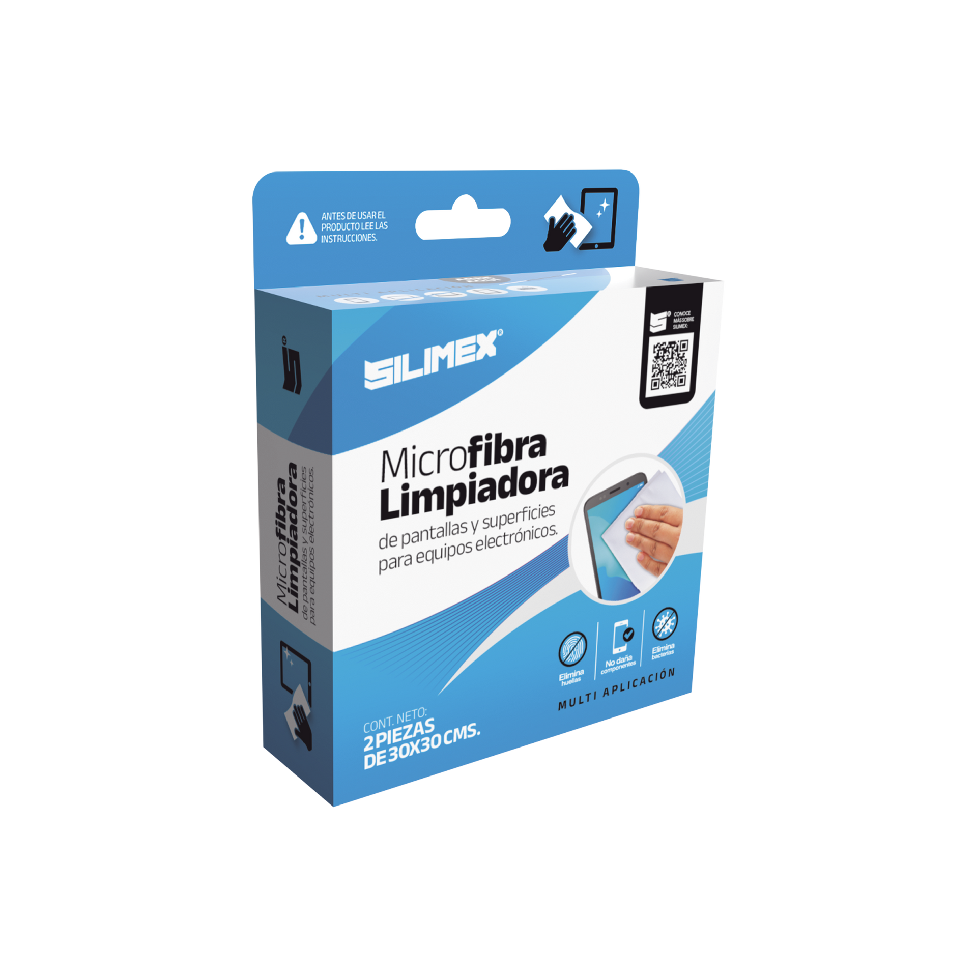 Toallitas Secas ElectrostÃ¡ticas de 30x30 cm, Especial para Limpiar Superfices Delicadas Sin Rayarlas (Paquete con 2 Piezas)