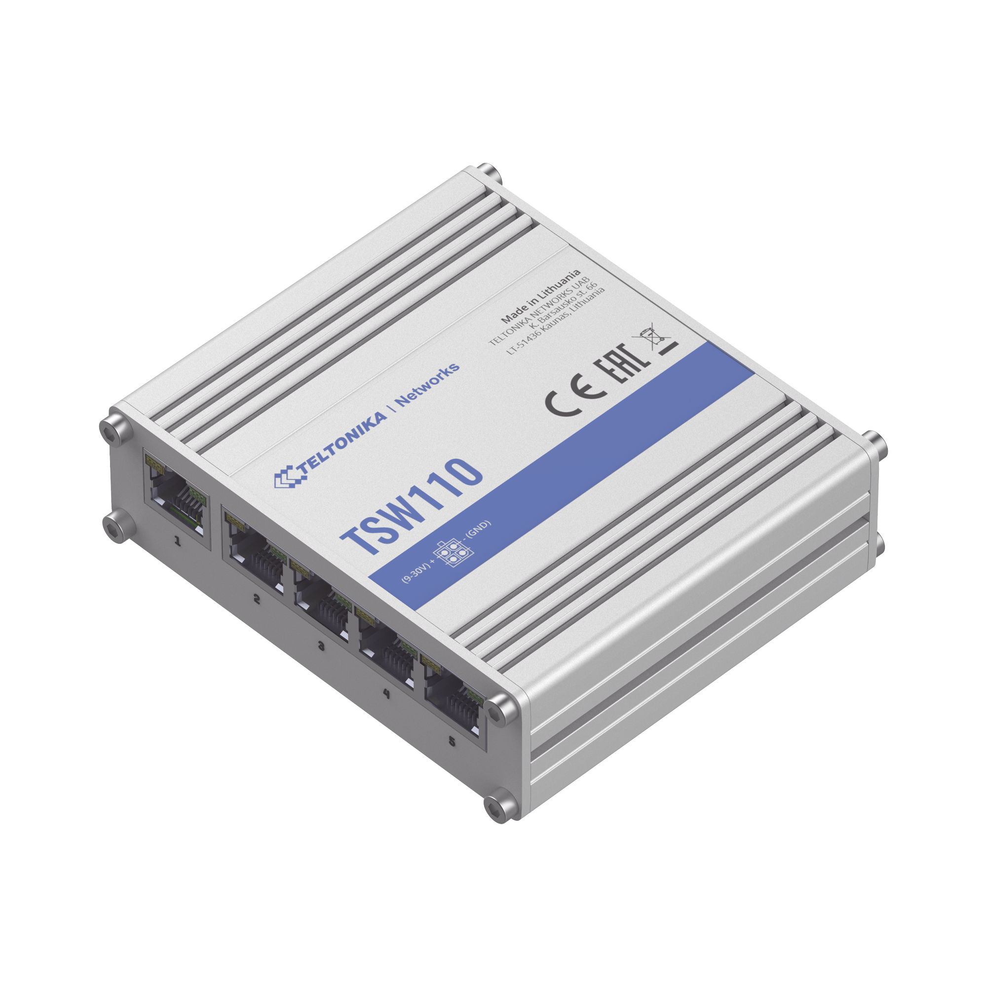 Switch Industrial No-Administrable 5 puertos Gigabit