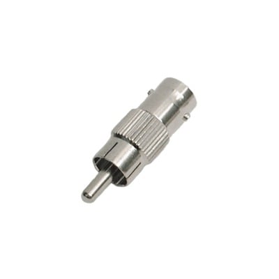 Adaptador en lÃ­nea para 75 Ohm, de conector BNC hembra a RCA macho en aplicaciones de Audio-Video para cÃ¡maras, monitores y DVRÂ´s.