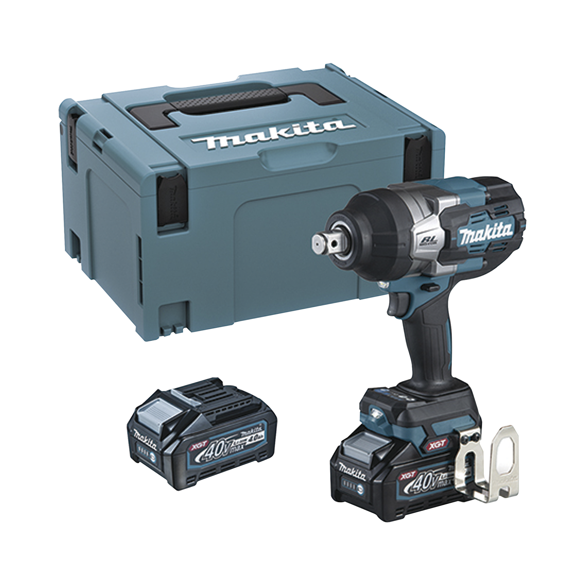 Llave de Impacto BL 40 V mÃ¡x. XGT 3/4" 4 Velocidades elÃ©ctricas 0 A 1900-2200-2400- 0 a 2500 ipm. Incluye 2 baterÃ­as Li-ION, cargador rÃ¡pido y maletÃ­n Makpac.