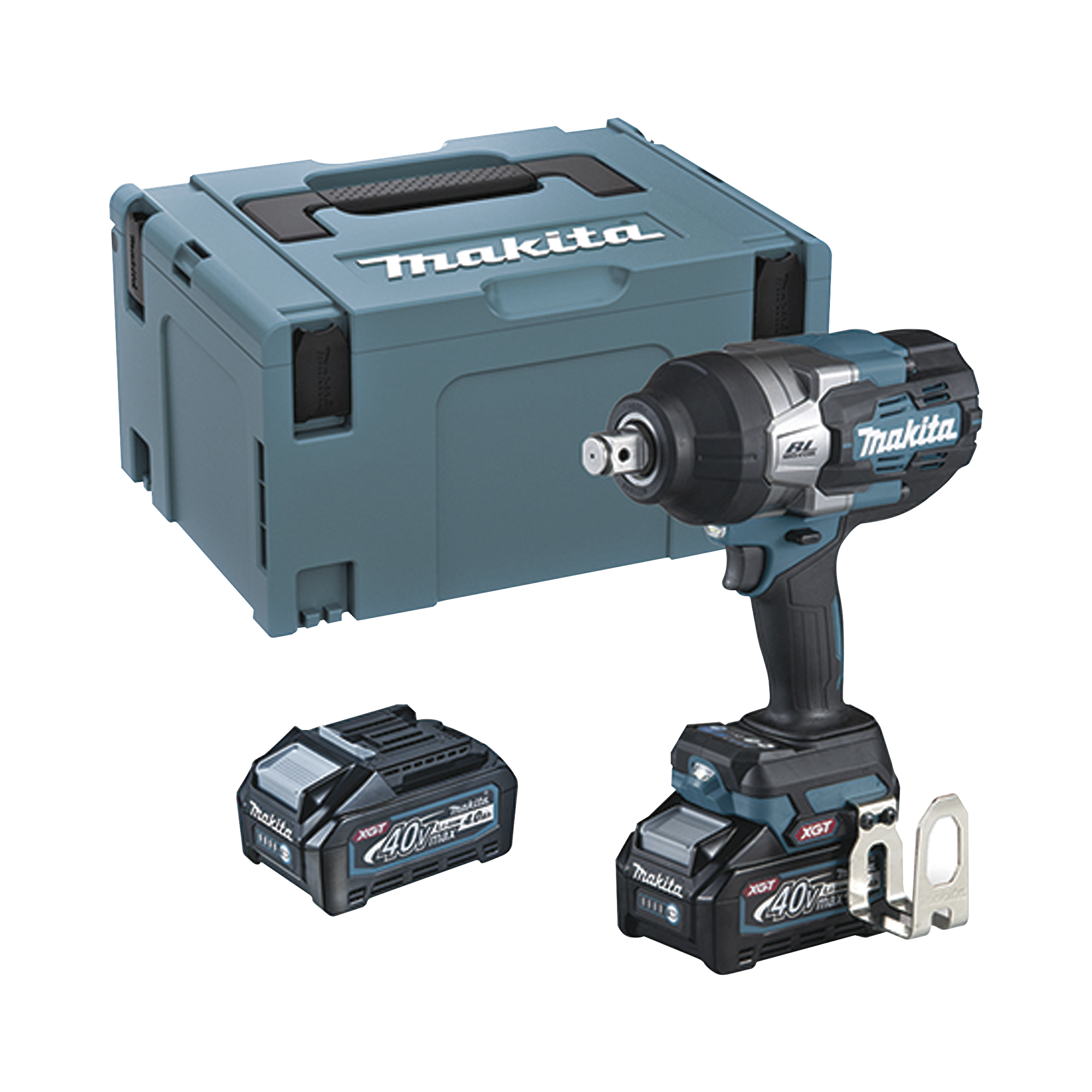 Llave de Impacto BL 40 V mÃ¡x. XGT 3/4" 4 Velocidades elÃ©ctricas 0 A 1900-2200-2400- 0 a 2500 ipm. Incluye 2 baterÃ­as Li-ION, cargador rÃ¡pido y maletÃ­n Makpac.