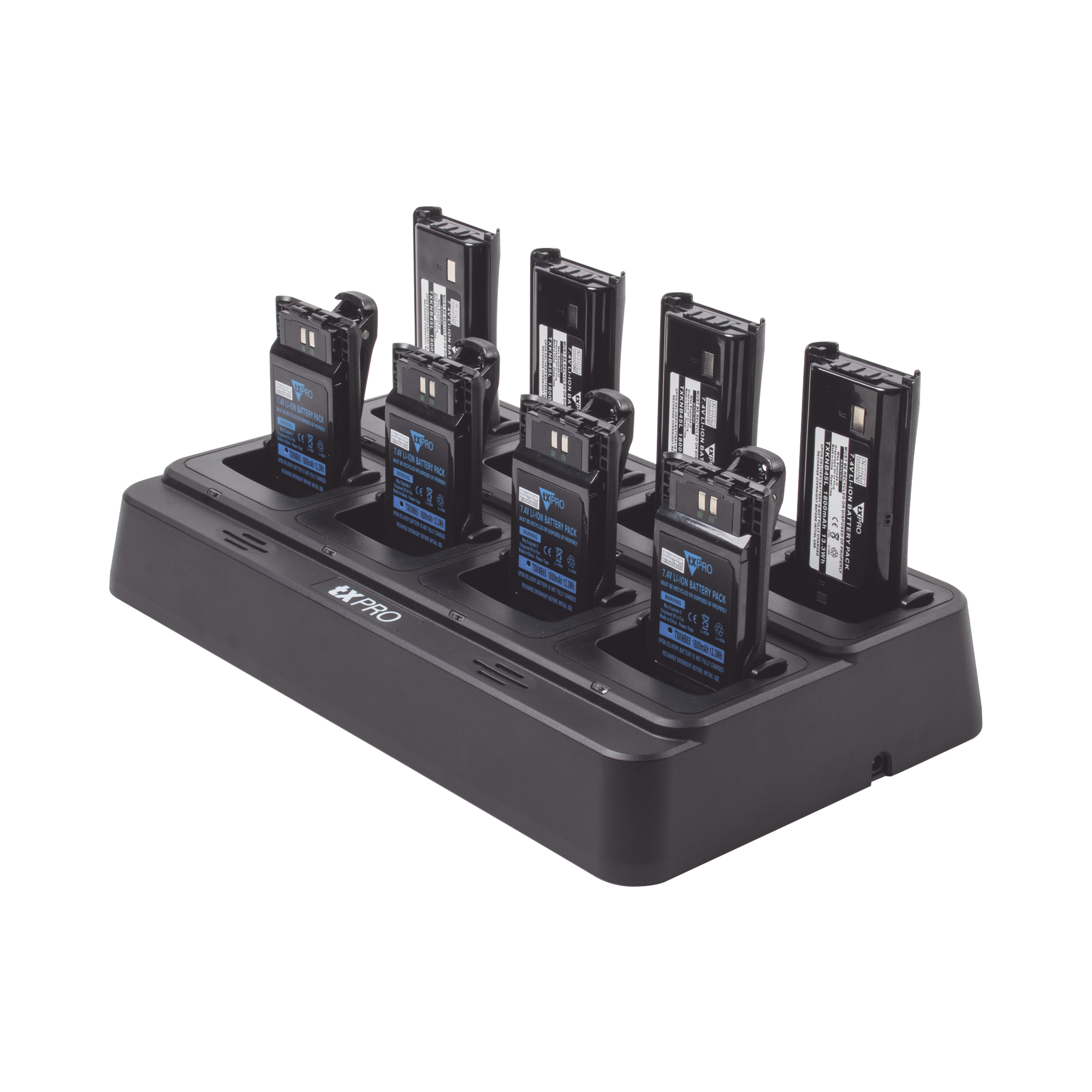 Cargador de escritorio rÃ¡pido doble quÃ­mica de 8 cavidades , Alternativa para los cargadores KSC-31, KSC35, KSC-43K.