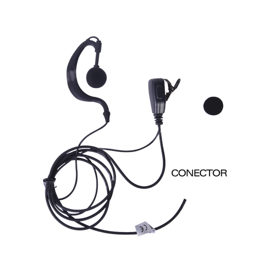 MicrÃ³fono - audÃ­fono de solapa ajustable al oÃ­do para KENWOOD PKT23K