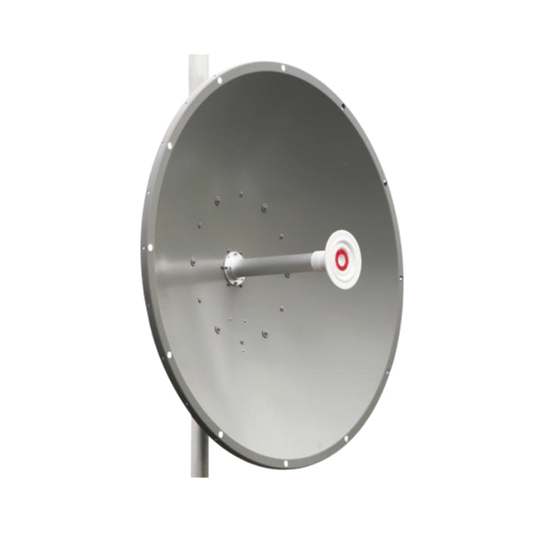 Antena direccional de 3 ft, 5.9 a 7.1 GHz, Ganancia 34 dBi, Conectores RP-SMA Hembra, PolarizaciÃ³n doble, incluye montaje para torre o mÃ¡stil