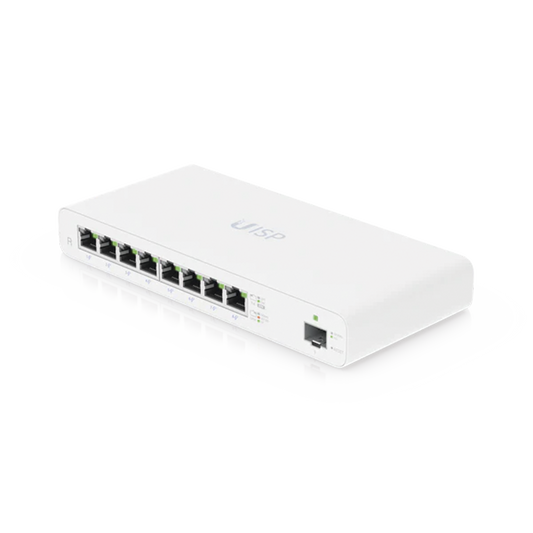 UISP Router Gigabit PoE Pasivo con 8 Puertos para Implementaciones MicroPoP y Redes Seguras