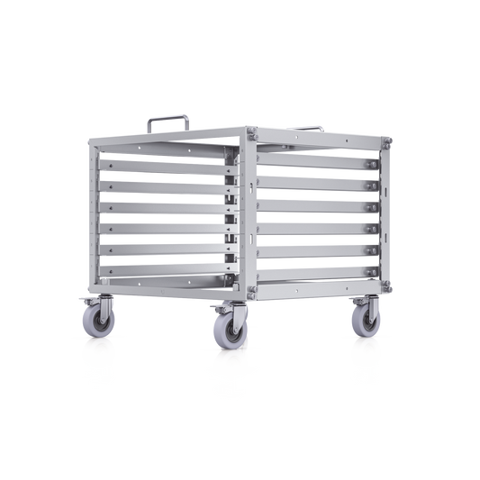 UniFi Rack MÃ³vil de 6 Unidades, incluye 1 patchpanel de 24 puertos Gigabit, no requiere herramientas para armarse, incluye ruedas.