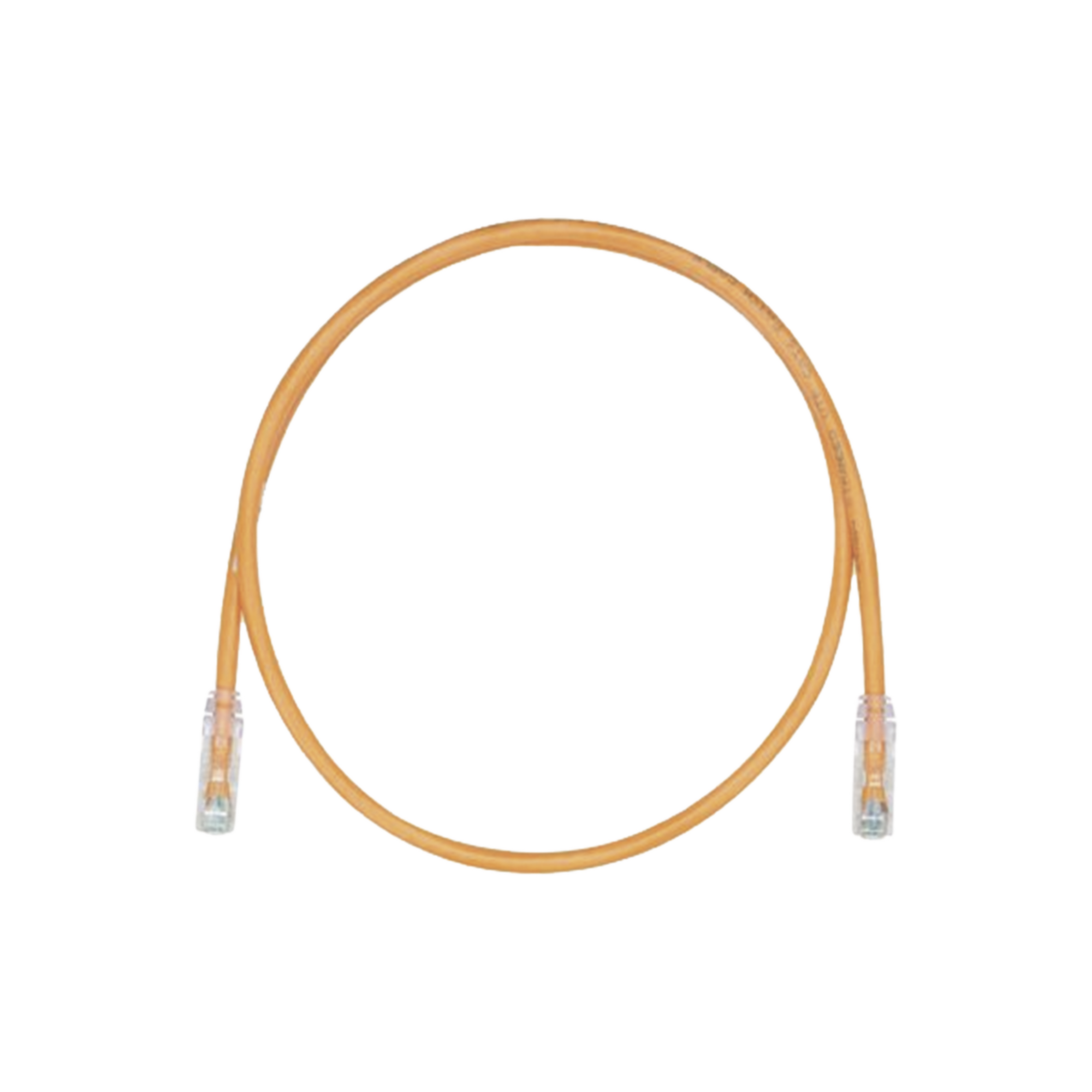 Cable de Parcheo, UTP Cat5e, DiÃ¡metro Reducido (28AWG), Color Naranja, 1 ft