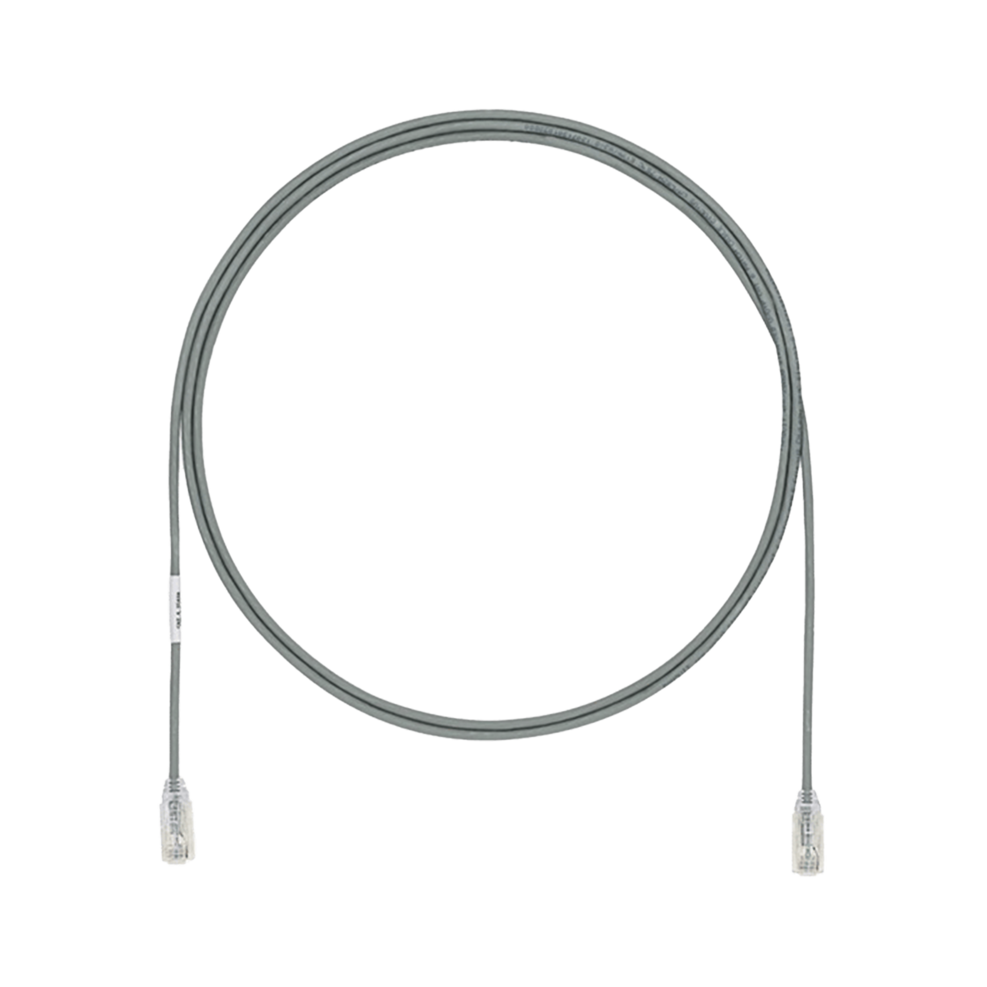 Cable de Parcheo TX6, UTP Cat6, DiÃ¡metro Reducido (28AWG), Color Gris, 1.5 m