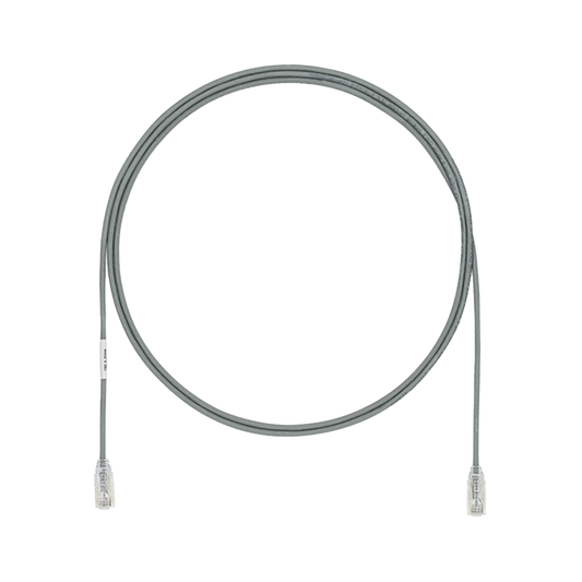 Cable de Parcheo TX6, UTP Cat6, DiÃ¡metro Reducido (28AWG), Color Gris, 1.5 m