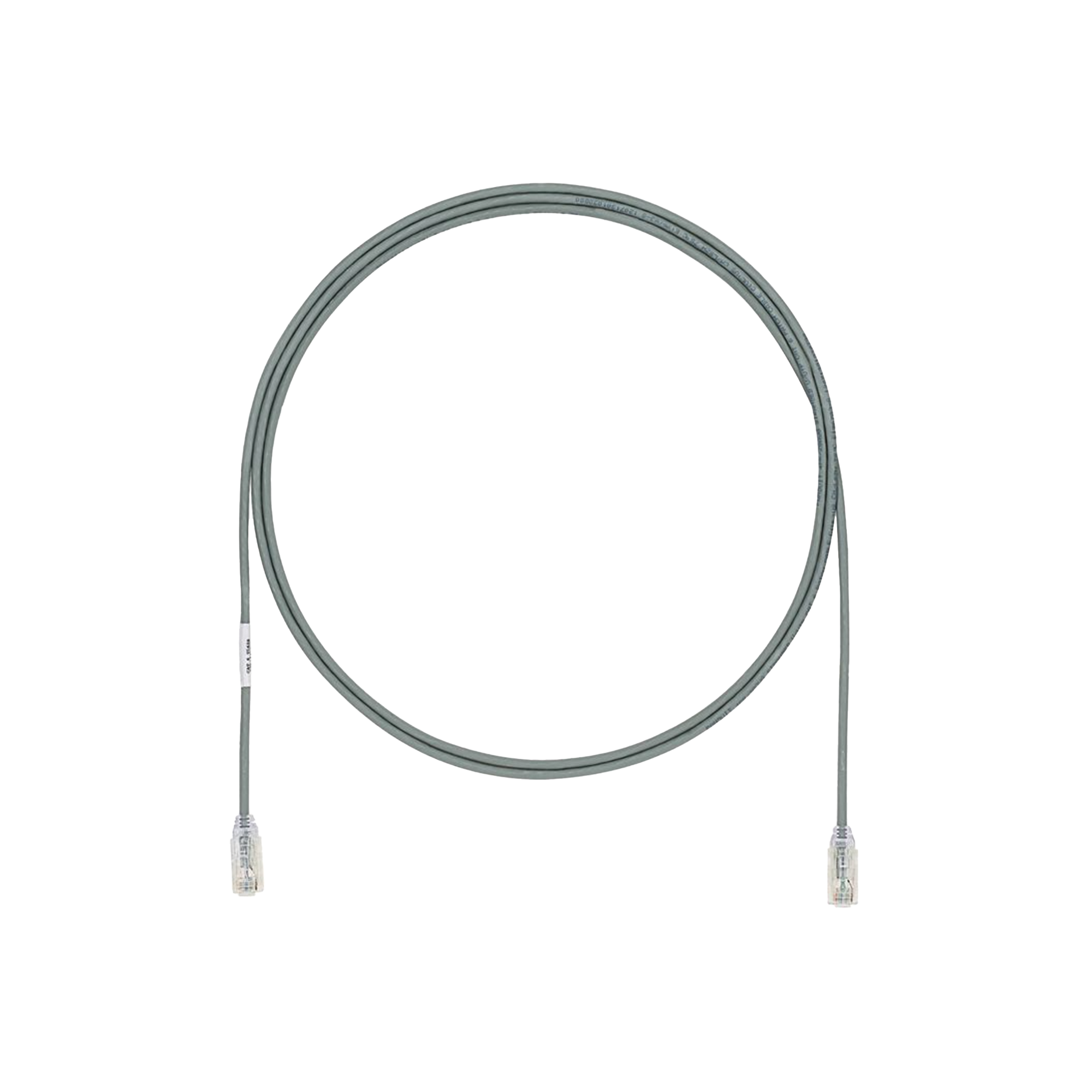 Cable de Parcheo UTP Cat6A, CM/LSZH, DiÃ¡metro Reducido (28AWG), Color Gris, 65ft
