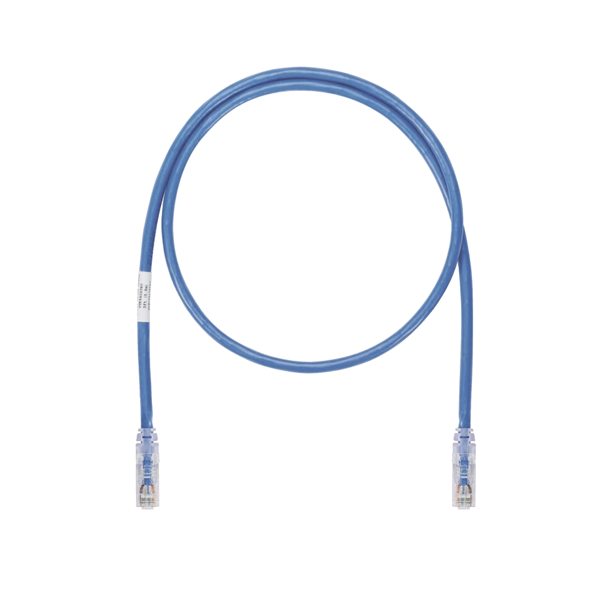Cable de Parcheo UTP, Cat6A, 24 AWG, CM, Color Azul, 17ft