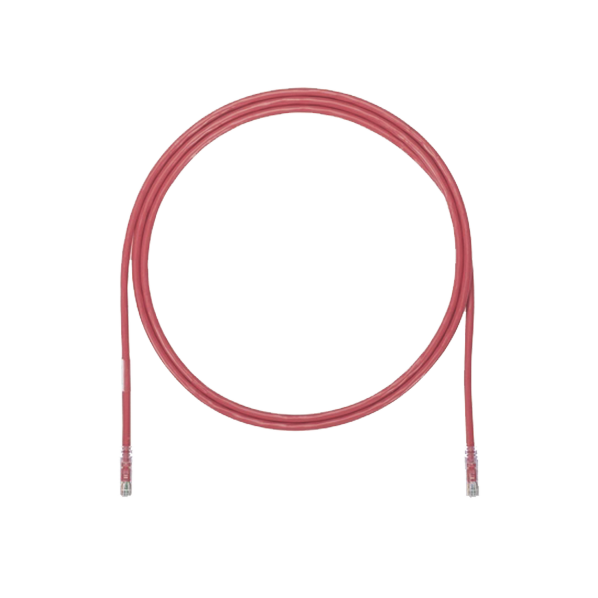 Cable de Parcheo UTP, Cat6A, 24 AWG, CM, Color Rojo, 17ft