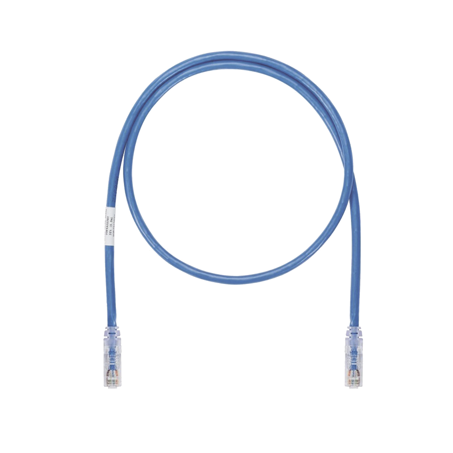 Cable de Parcheo UTP, Cat6A, 24 AWG, CM, Color Azul, 3 m.