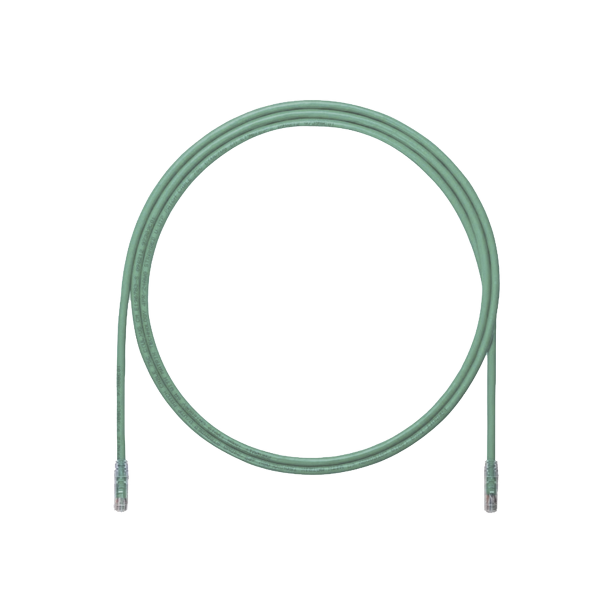 Cable de Parcheo UTP, Cat6A, 24 AWG, CM, Color Verde, 5 ft