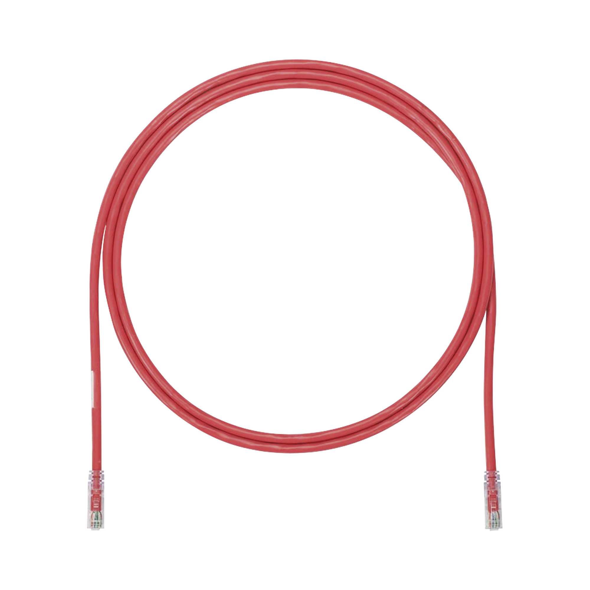 Cable de Parcheo UTP, Cat6A, 24 AWG, CM, Color Rojo, 7ft