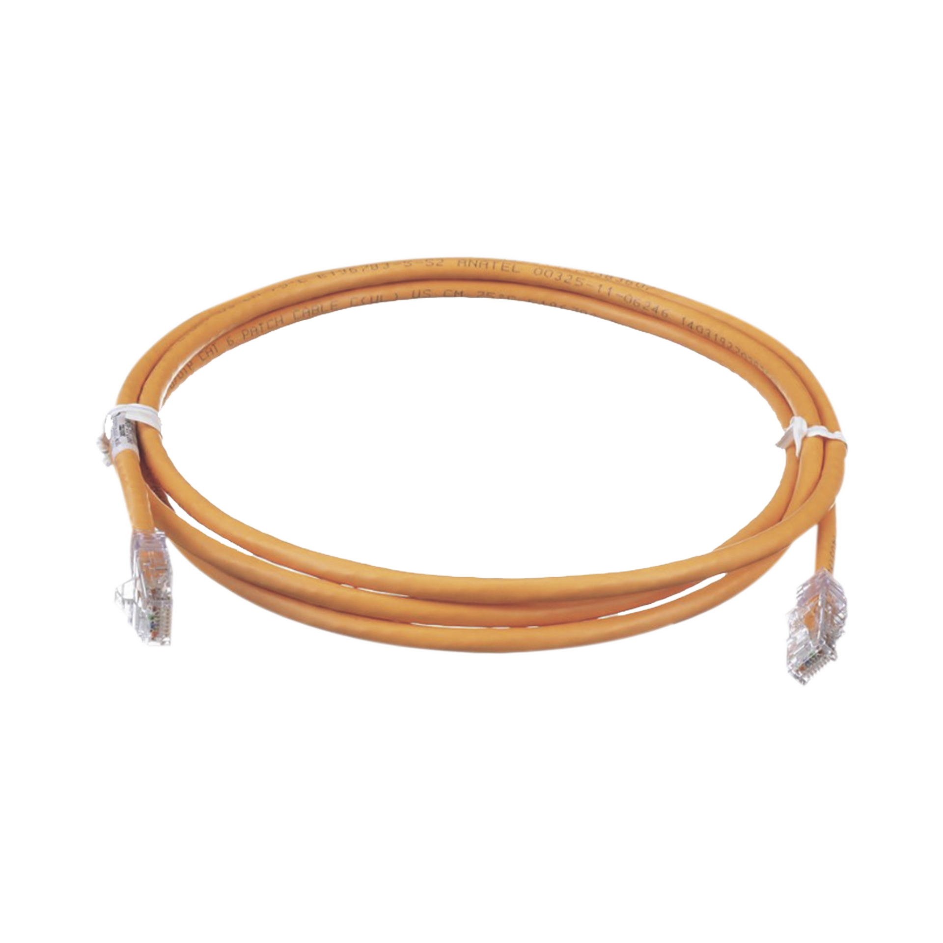 Cable de Parcheo TX6, UTP Cat6, 24 AWG, CM, Color Naranja, 5 ft