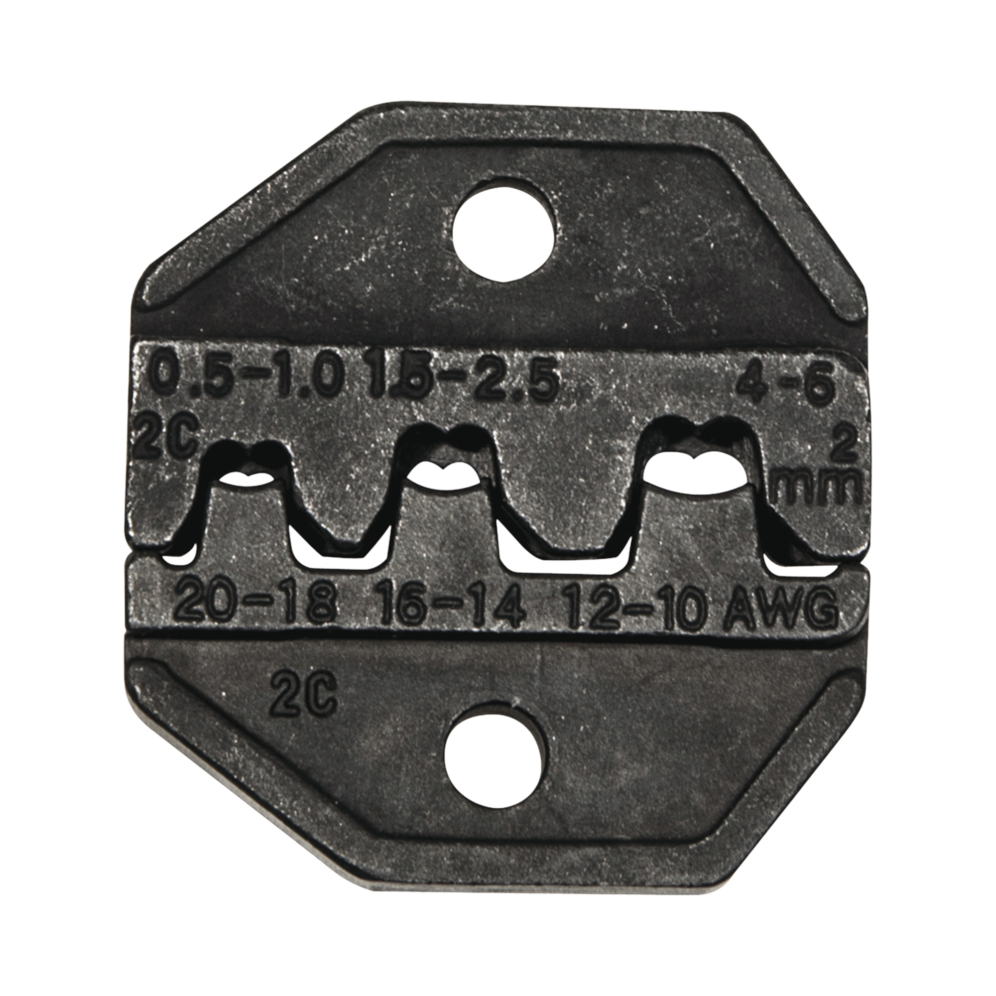 Matriz Ponchadora, Terminales  sin Aislamiento o de Cilindro Abierto, 10-20 AWG. Compatible con Pinza Ponchadora VDV200-010