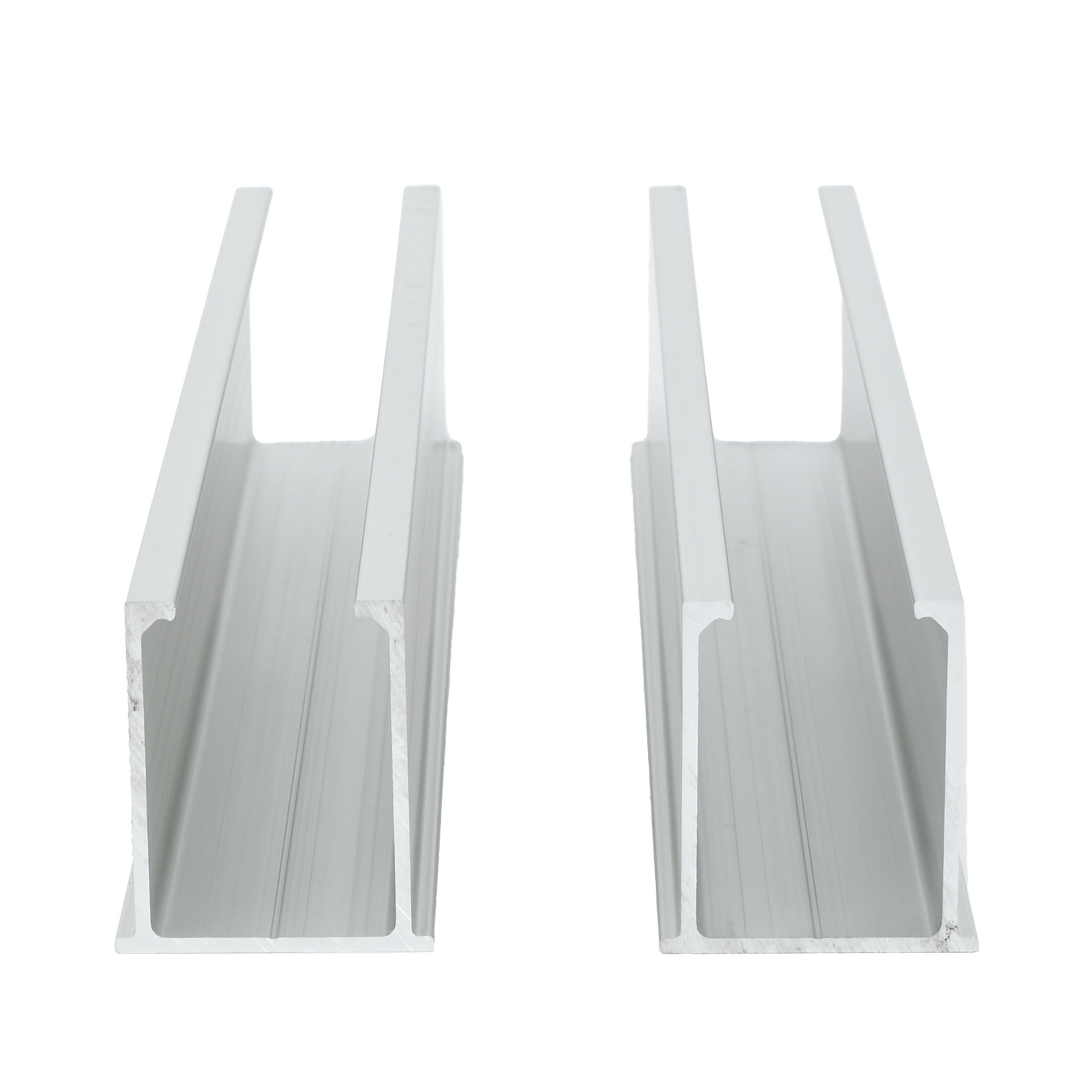 Juego de 2 Mini Rieles De Aluminio para Montaje de MÃ³dulos Solares en Techo (InstalaciÃ³n plana 0Â°). Incluye 4 Tornillos Perforantes.