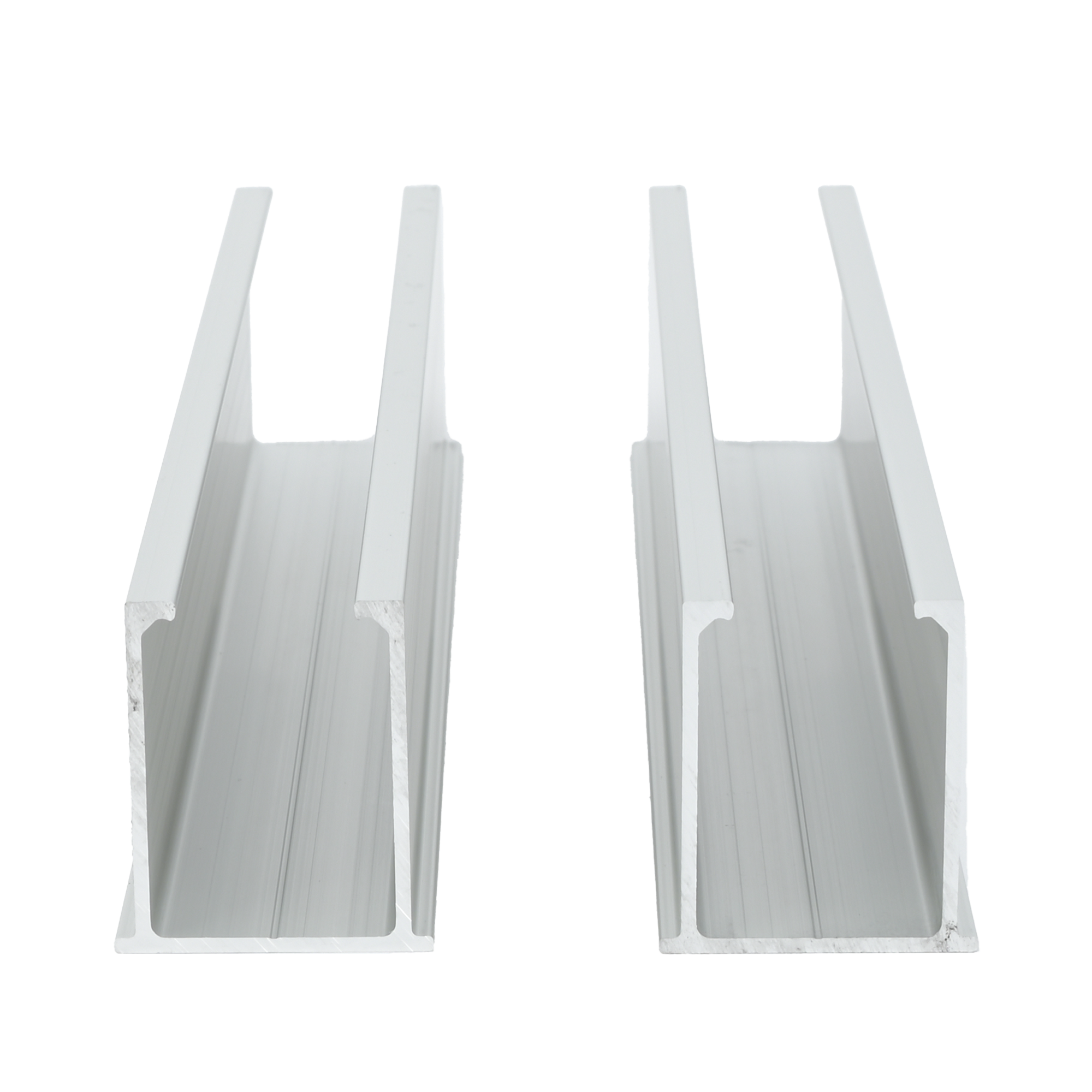 Juego de 2 Mini Rieles De Aluminio para Montaje de MÃ³dulos Solares en Techo (InstalaciÃ³n plana 0Â°). Incluye 4 Tornillos Perforantes.