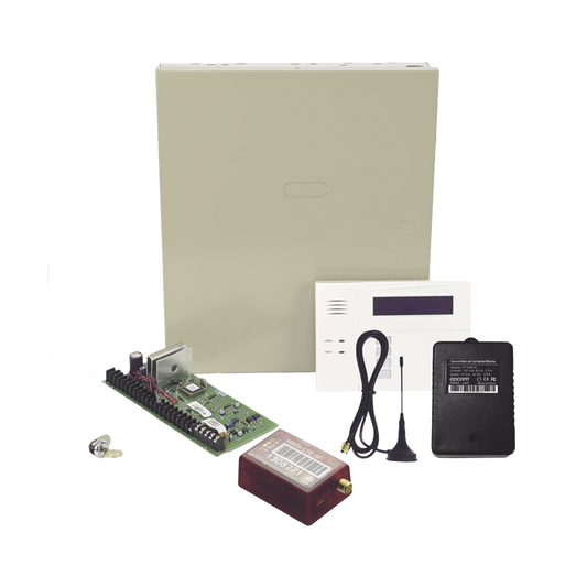 (2 AÃ±os 4GLTEM/5G ILIMITADO INCLUIDO)  Kit Vista48LA con comunicador 4GLTEM/5G MN01, Teclado, Gabinete y Transformador