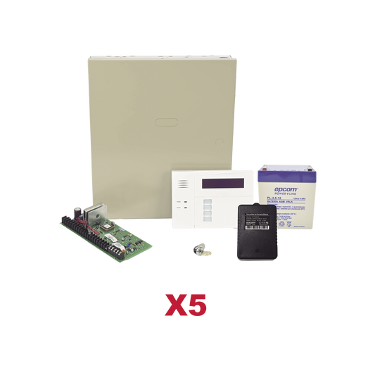 Kit de 5 Paneles VISTA48 con BaterÃ­a y Transformador