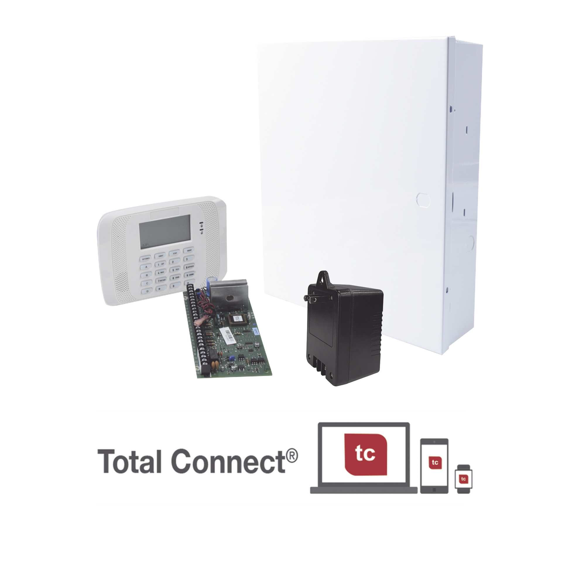 Sistema de alarma VISTA48/6162RF con Gabinete, Transformador y teclado AlfanumÃ©rico con receptor RF