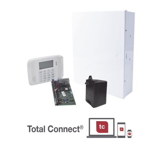 Sistema de alarma VISTA48/6162RF con Gabinete, Transformador y teclado AlfanumÃ©rico con receptor RF