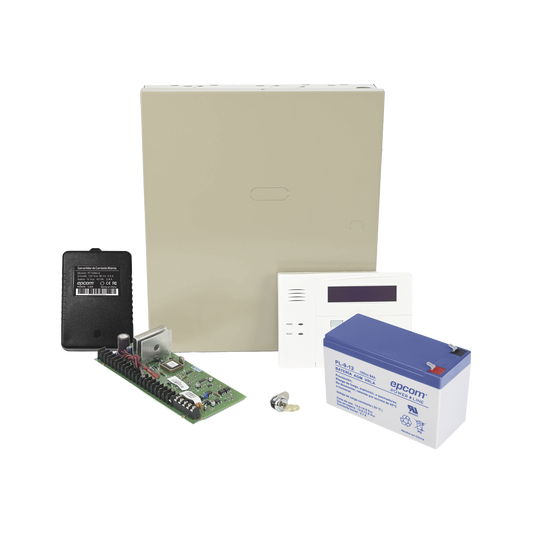 Kit de Panel de Alarma VISTA48LA con  BaterÃ­a de 9Ah, Transformador y Gabinete