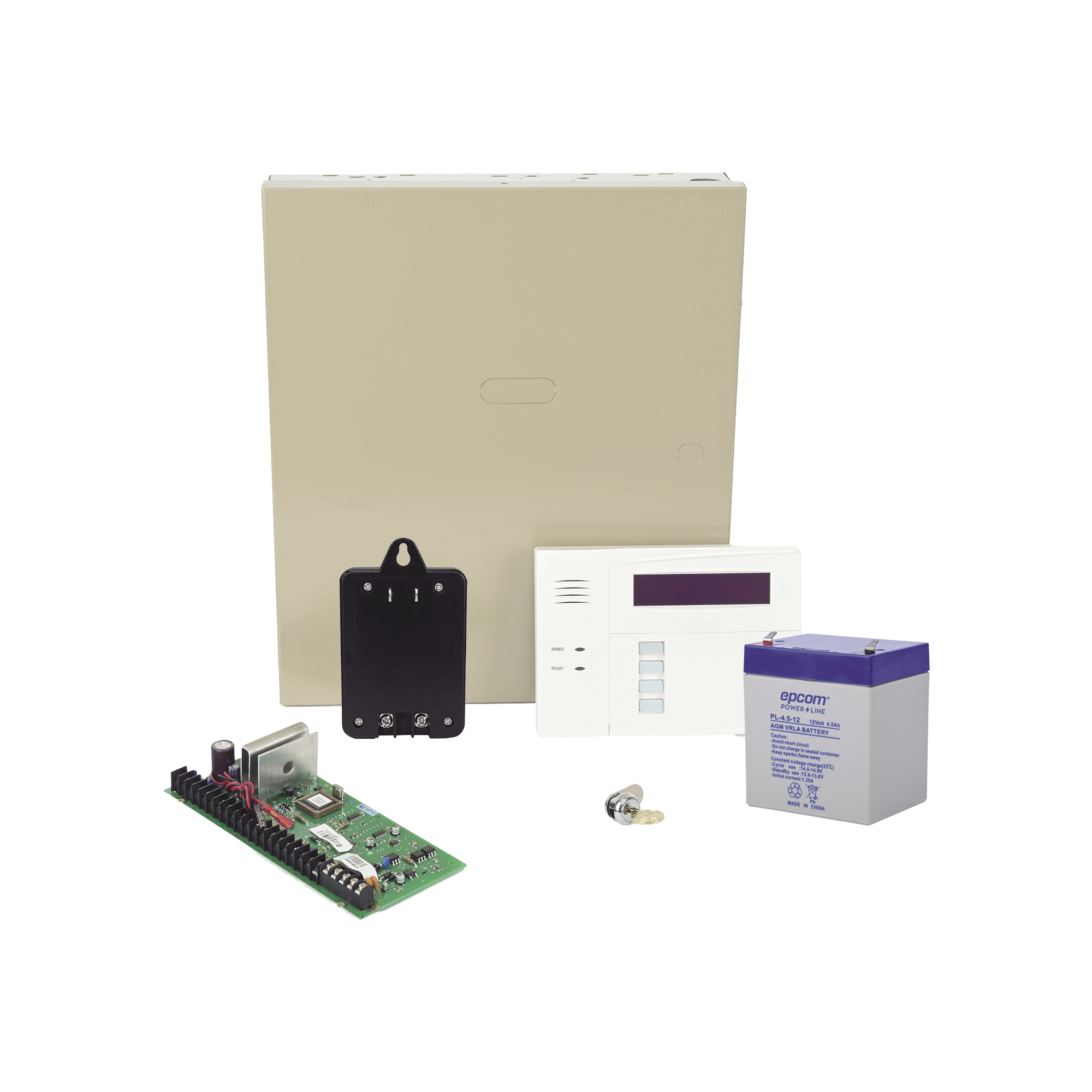 Kit de Panel de Alarma VISTA48LA con Gabinete BaterÃ­a y Transformador