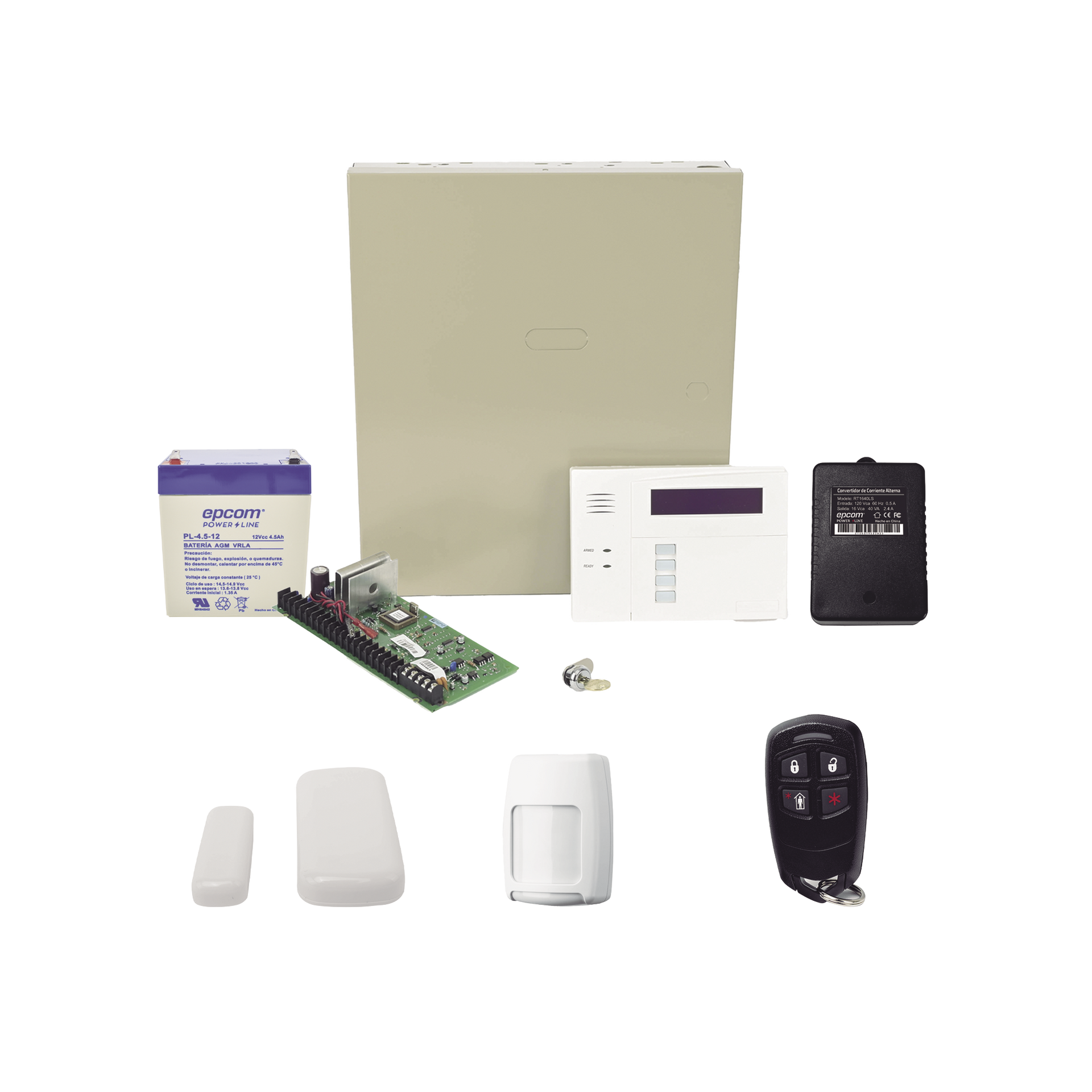 Kit inalÃ¡mbrico de panel VISTA48 con teclado 6160RF receptor inalÃ¡mbrico, 2 contactos 5800MINI, 1 PIR 5800PIR, 1 Control Remoto 58344, BaterÃ­a y Transformador