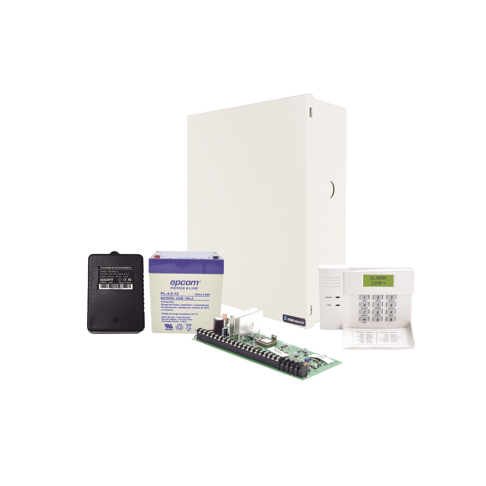 Super Kit de Panel VISTA48LA con Teclado 6148SP y Transformador