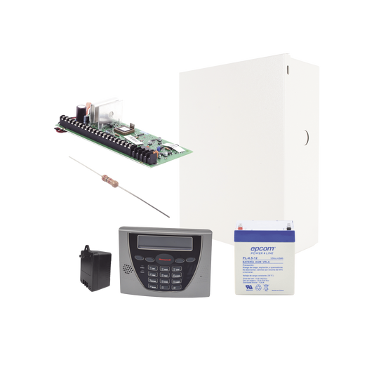 Panel de Alarma VISTA48LA con Teclado AlfanumÃ©rico 6460S, BaterÃ­a y Transformador