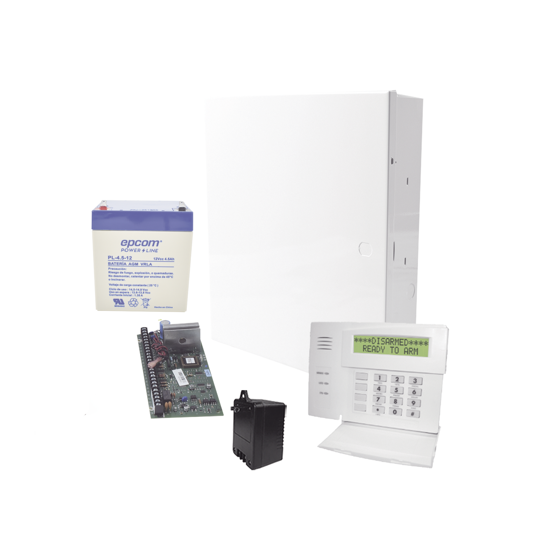 Sistema de Alarma VISTA48LA con 4 Zonas en Teclado, Incluye  BaterÃ­a y Transformador