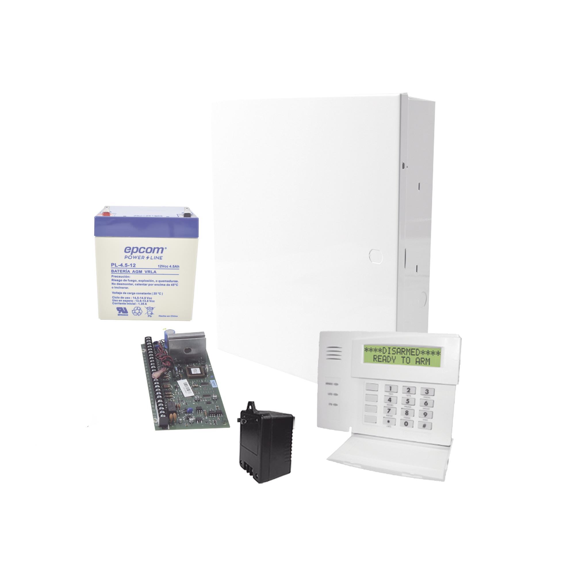 Sistema de Alarma VISTA48LA con 4 Zonas en Teclado, Incluye  BaterÃ­a y Transformador