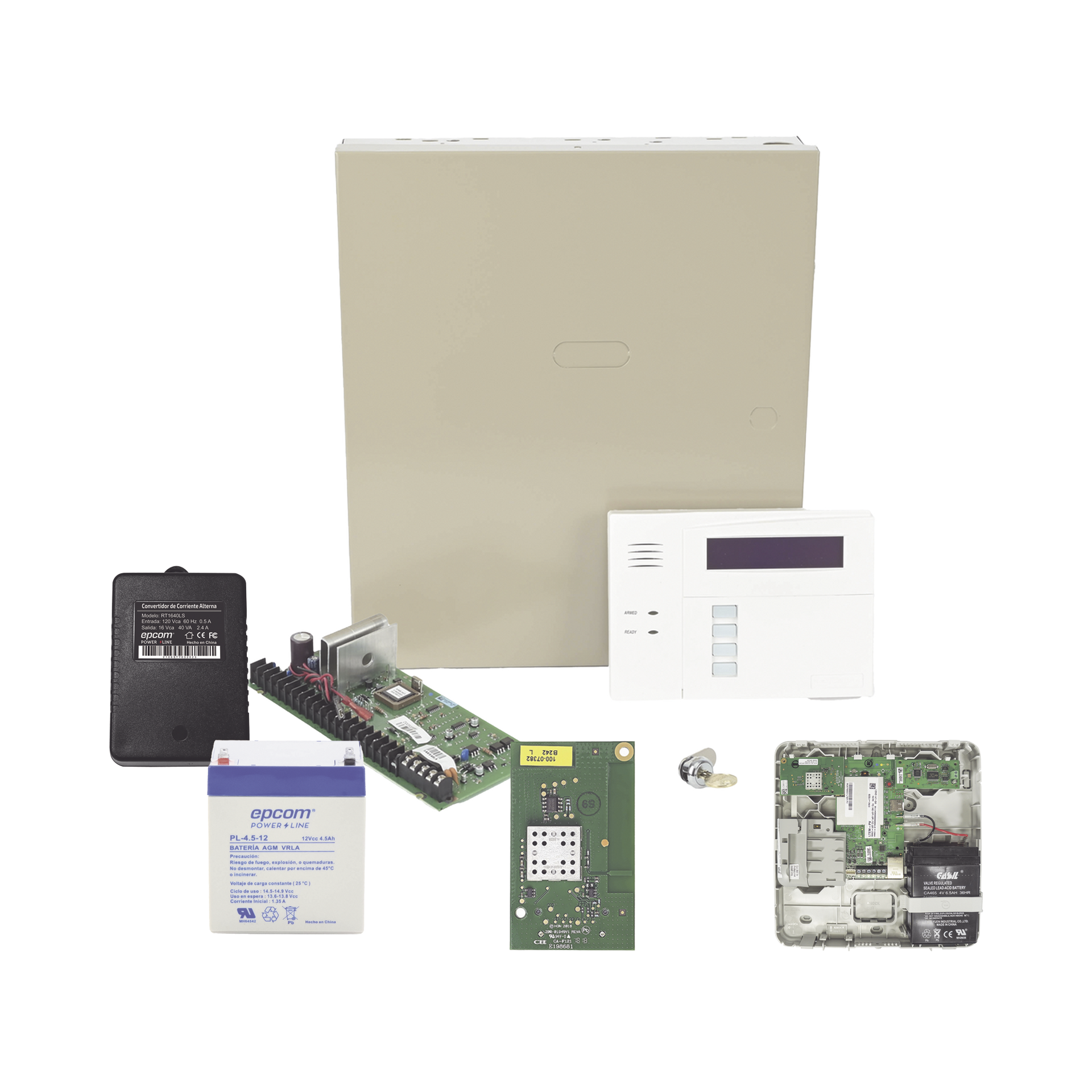 Panel de Alarma VISTA48LA con Comunicador Dual LTEMPA, tarjeta WiFi, BaterÃ­a y Transformador