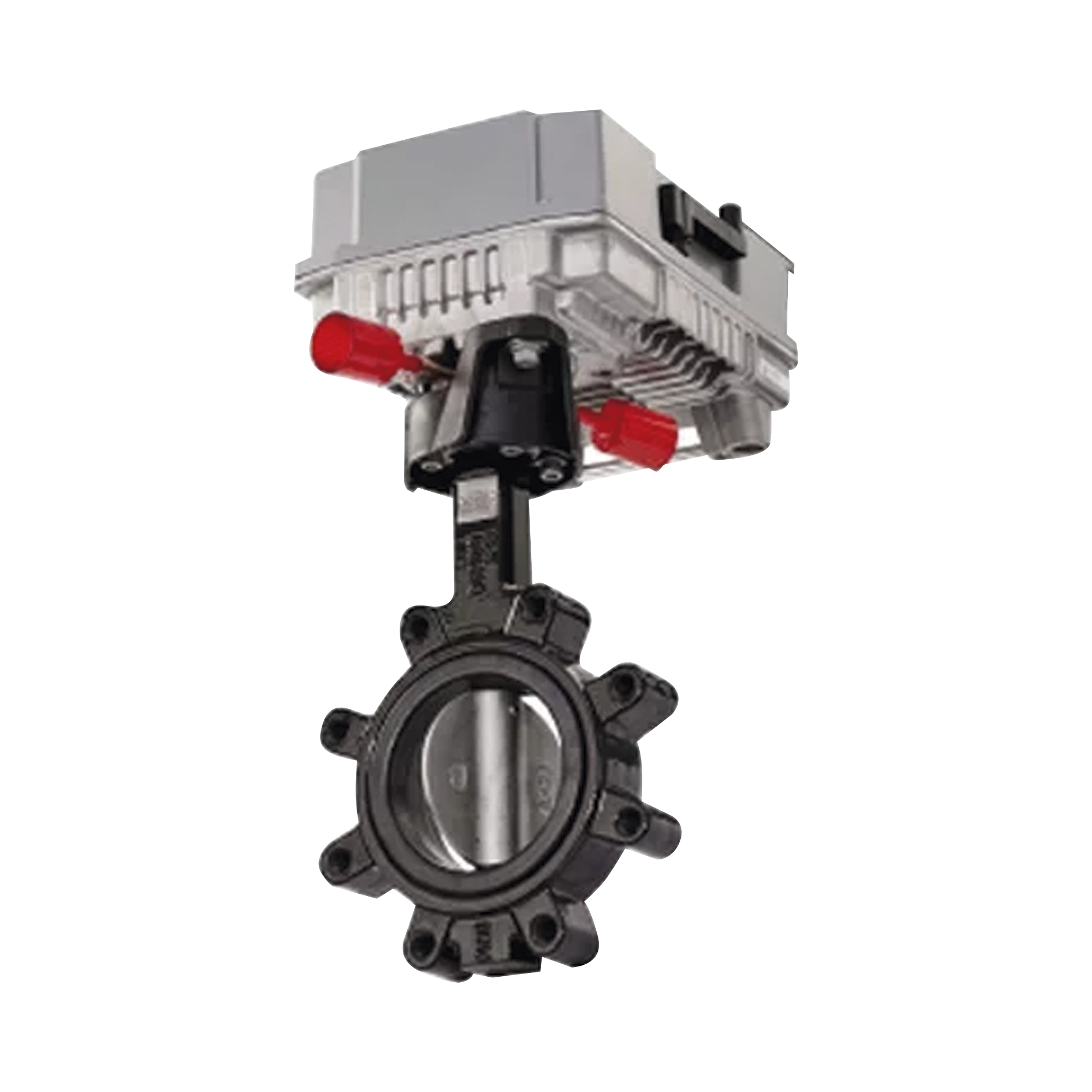 Valvula de 2 vias tipo mariposa con conexiones tipo brida de 3 "