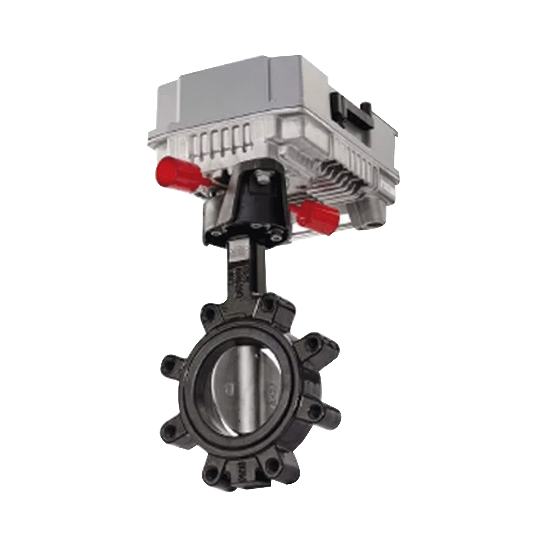 Valvula de 2 vias tipo mariposa con conexiones tipo brida de 4 pulgadas