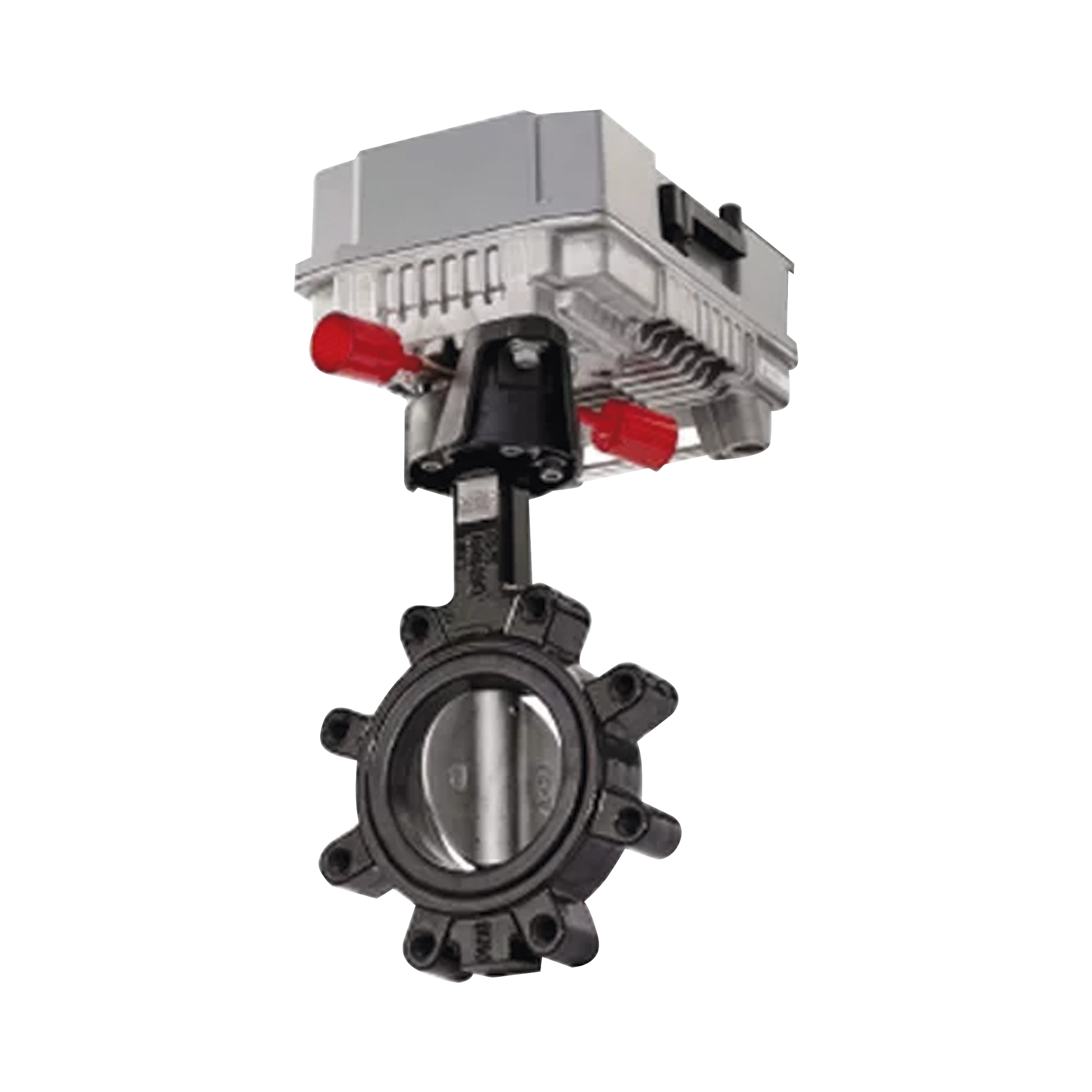 Valvula de 2 vias tipo mariposa con conexiones tipo brida de 4 pulgadas